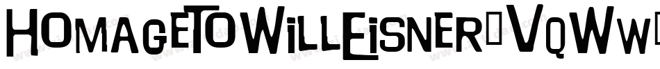 HomageToWillEisner-VqWw字体转换
