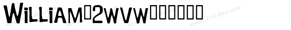 William-2wvw字体转换