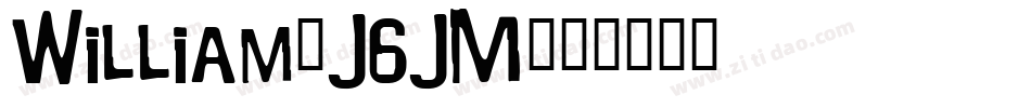 William-J6JM字体转换