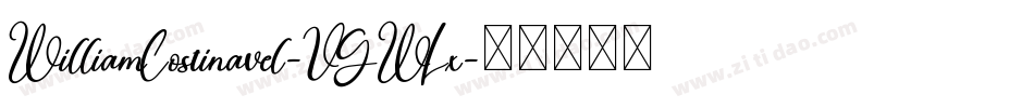 WilliamCostinavel-VGWLx字体转换