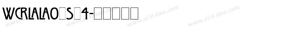 WillowStd字体转换