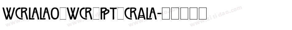 WillowWispTrial字体转换