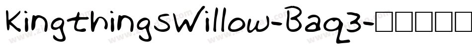 KingthingsWillow-Baq3字体转换
