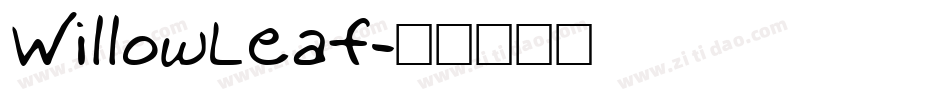 WillowLeaf字体转换