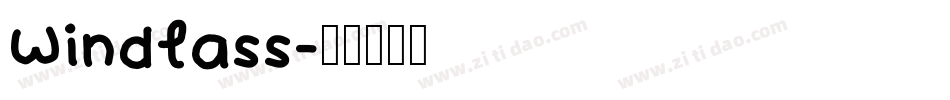 Windlass字体转换