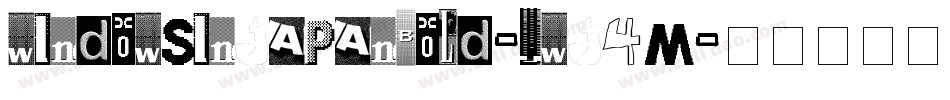 WindowsInJapanBold-ywj4m字体转换