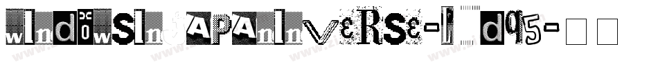 WindowsInJapanInverse-lgdq5字体转换