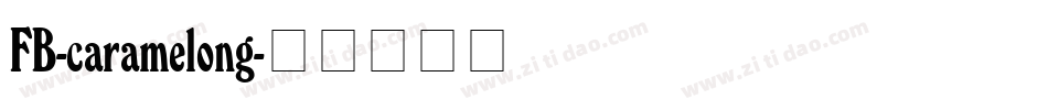 FB-caramelong字体转换