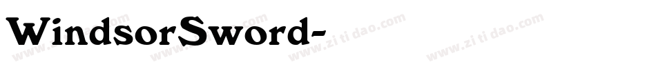 WindsorSword字体转换