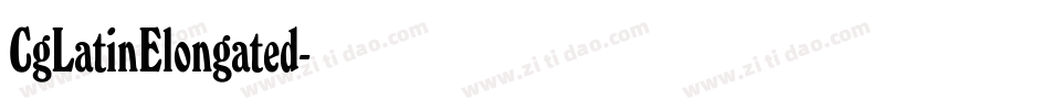 CgLatinElongated字体转换