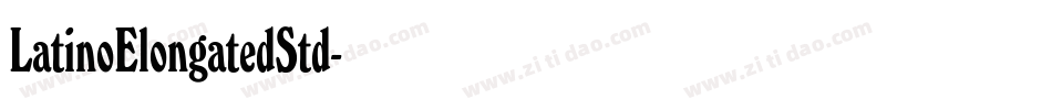 LatinoElongatedStd字体转换