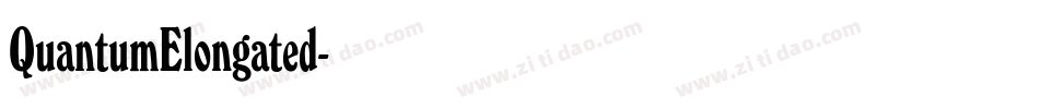 QuantumElongated字体转换