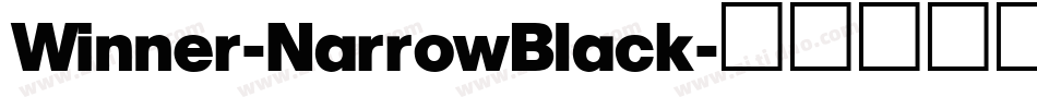 Winner-NarrowBlack字体转换