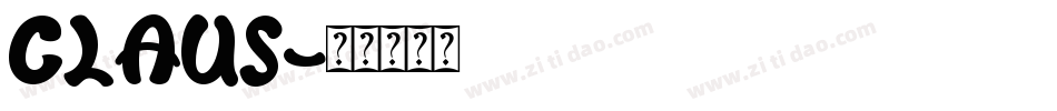 CLAUS字体转换