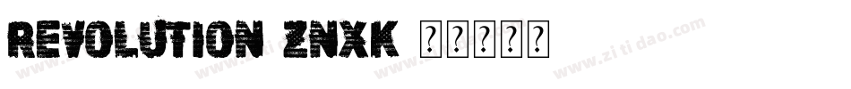 Revolution-ZnxK字体转换
