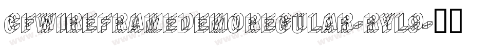 CfWireframeDemoRegular-rYl9字体转换