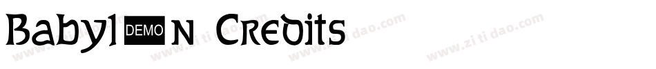 Babylon5Credits字体转换