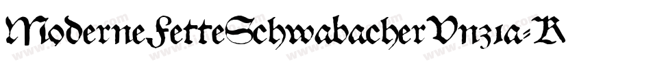 ModerneFetteSchwabacherUnz1a-KOje字体转换