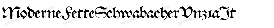 ModerneFetteSchwabacherUnz1aItalic-MOjv字体转换