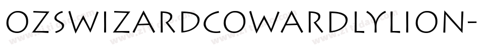 OzsWizardCowardlyLion-n2lY字体转换
