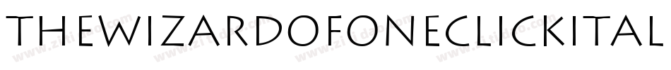TheWizardOfOneClickItalic-PKGO2字体转换