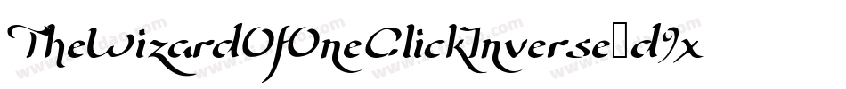 TheWizardOfOneClickInverse-d9xKg字体转换