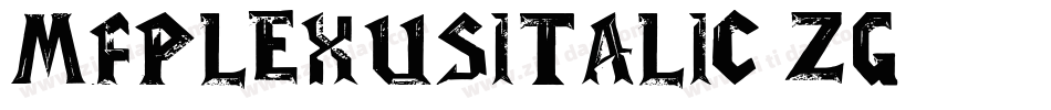 MfPlexusItalic-zg13字体转换