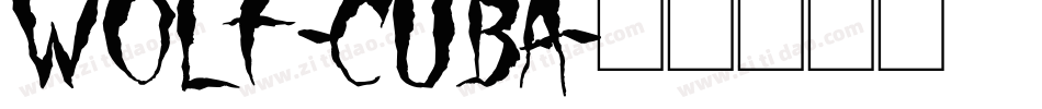 Wolf-CubA字体转换