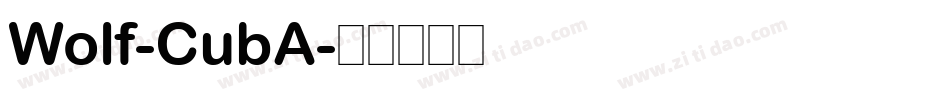 Wolf-CubA字体转换