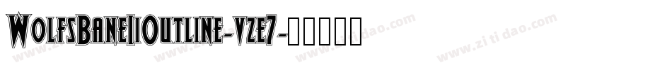 WolfsBaneIiOutline-vze7字体转换