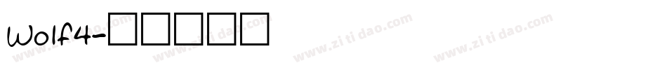 Wolf4字体转换