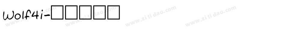 Wolf4i字体转换