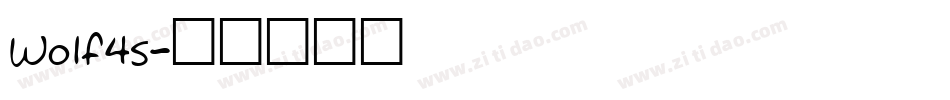 Wolf4s字体转换
