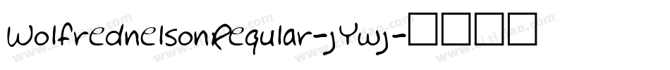 WolfrednelsonRegular-jYwj字体转换