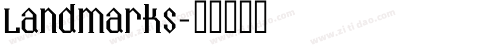 Landmarks字体转换
