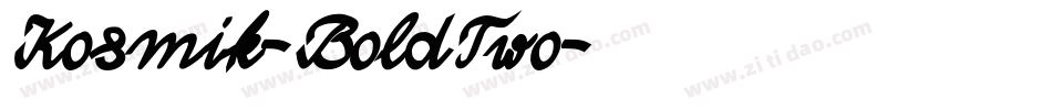 Kosmik-BoldTwo字体转换