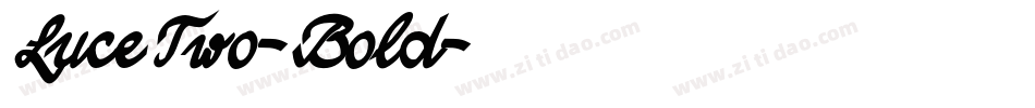 LuceTwo-Bold字体转换