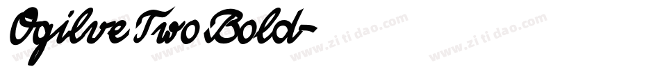 OgilveTwoBold字体转换