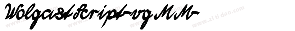 WolgastScript-vgMM字体转换