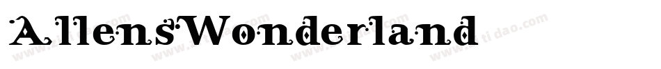 AllensWonderland字体转换