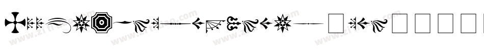 WoodtypeOrnaments-One字体转换