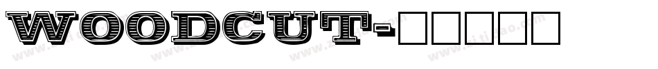 WOODCUT字体转换