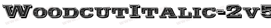 WoodcutItalic-2v5X字体转换