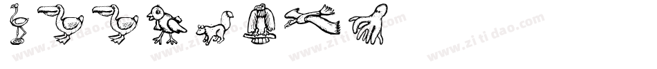 WOODCUT字体转换