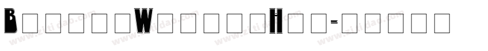 BoogieWoogieHmk字体转换