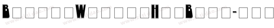 BoogieWoogieHmkBold字体转换