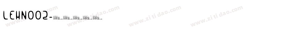LEHN002字体转换