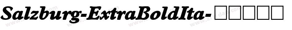 Salzburg-ExtraBoldIta字体转换