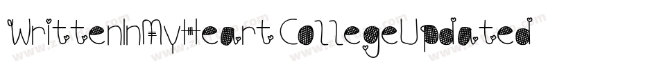 WrittenInMyHeartCollegeUpdated-LqBZ字体转换