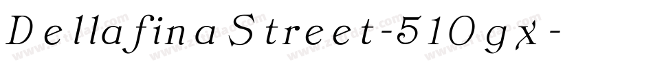 DellafinaStreet-51Ogx字体转换
